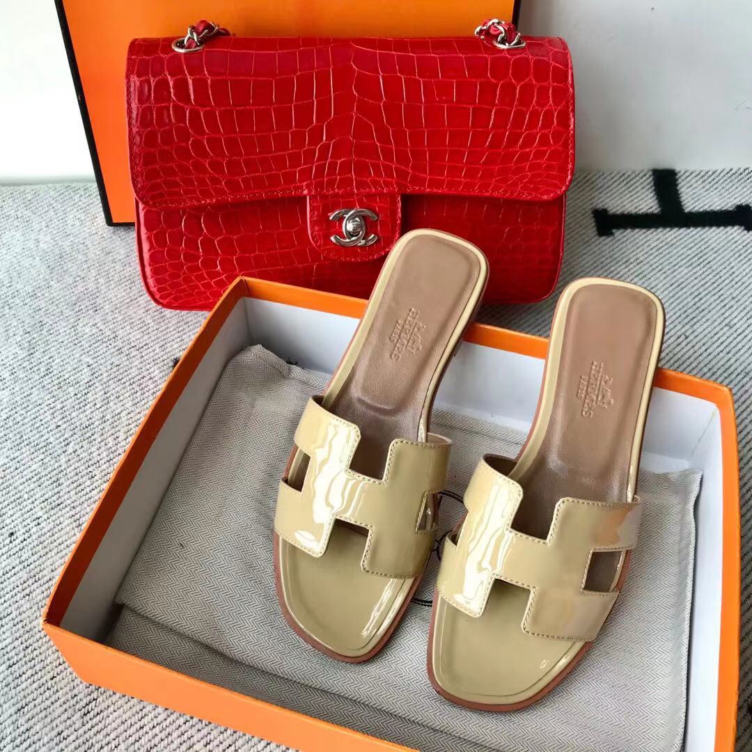 에르메스 올수공 오란 슬리퍼 샌들 페이던트 27